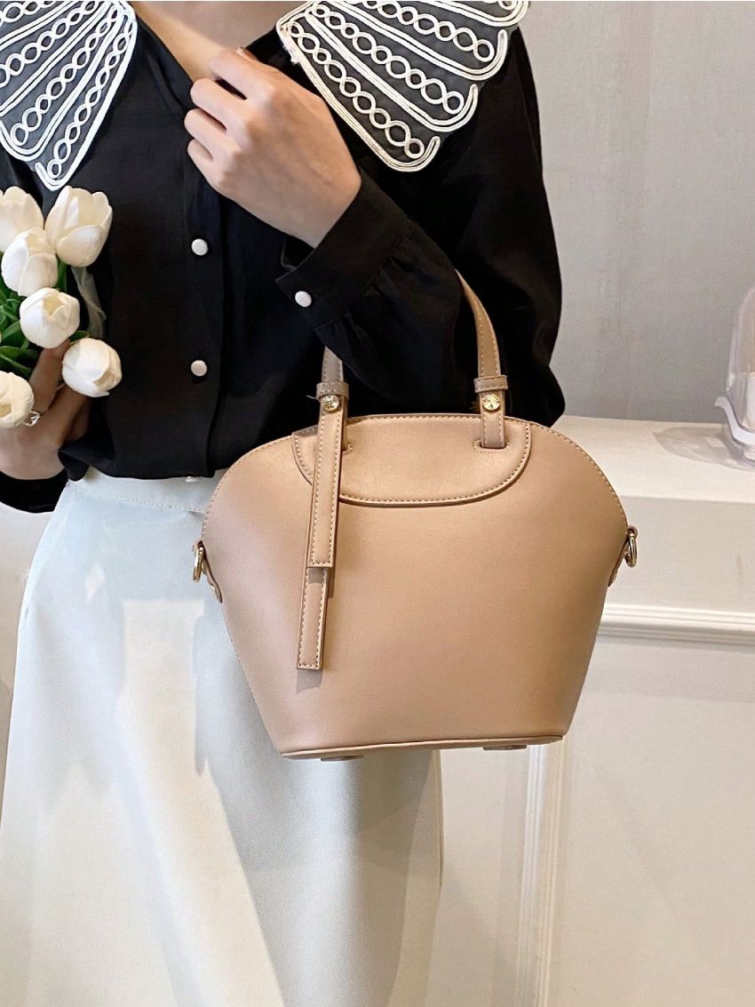 Minimalist Bucket Bag Medium Double Handle