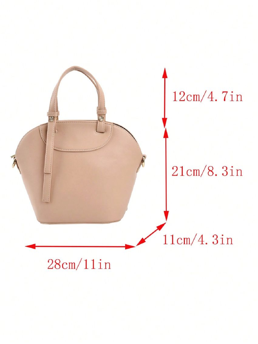 Minimalist Bucket Bag Medium Double Handle