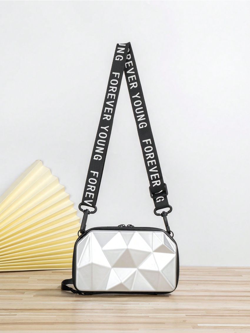 Mini Box Bag Metallic Funky, Clear Bag