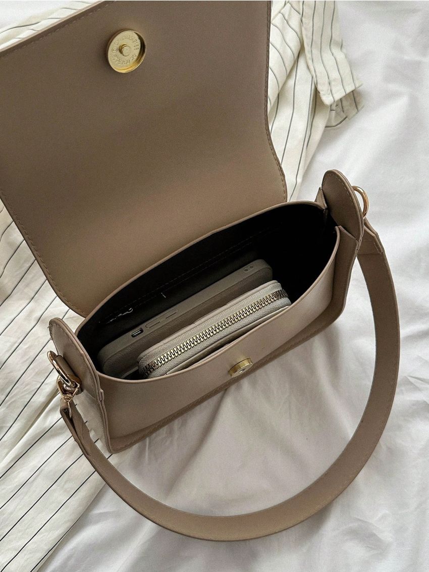 Small Flap Square Bag Minimalist