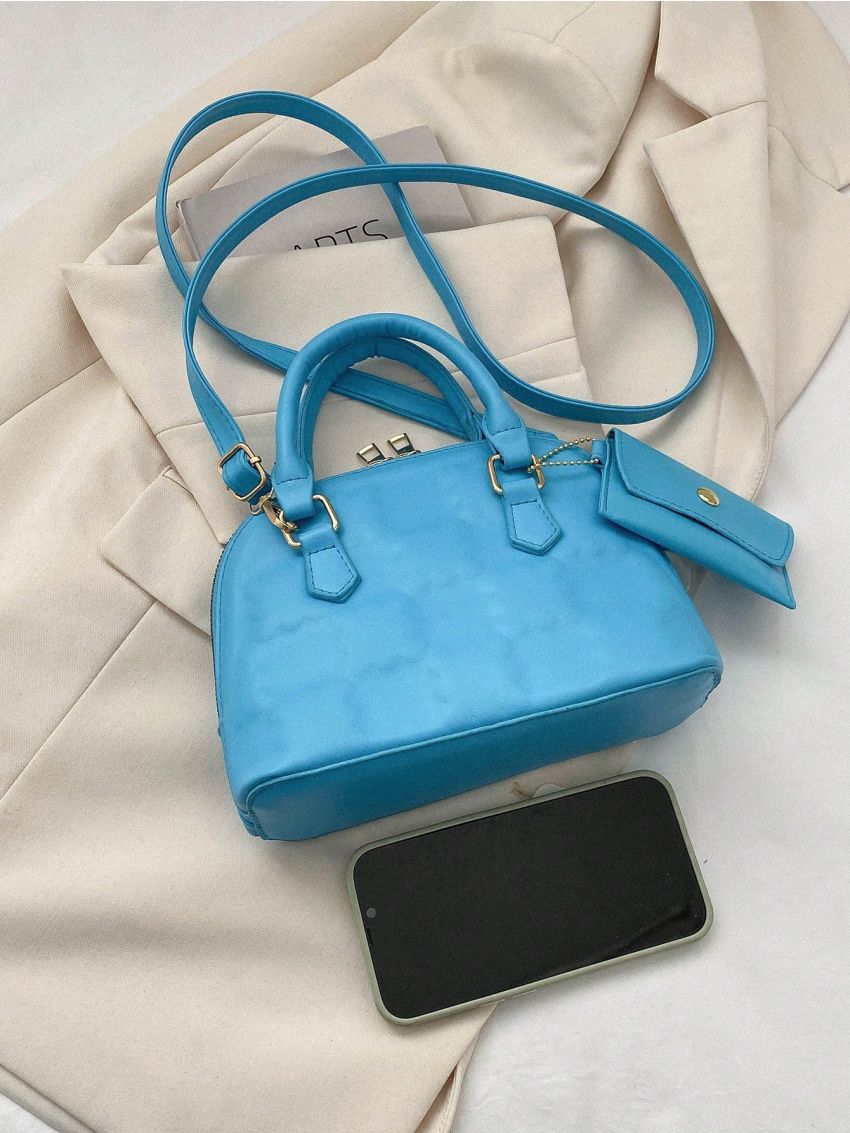 Small Dome Bag Cookie Embossed With Coin Purse