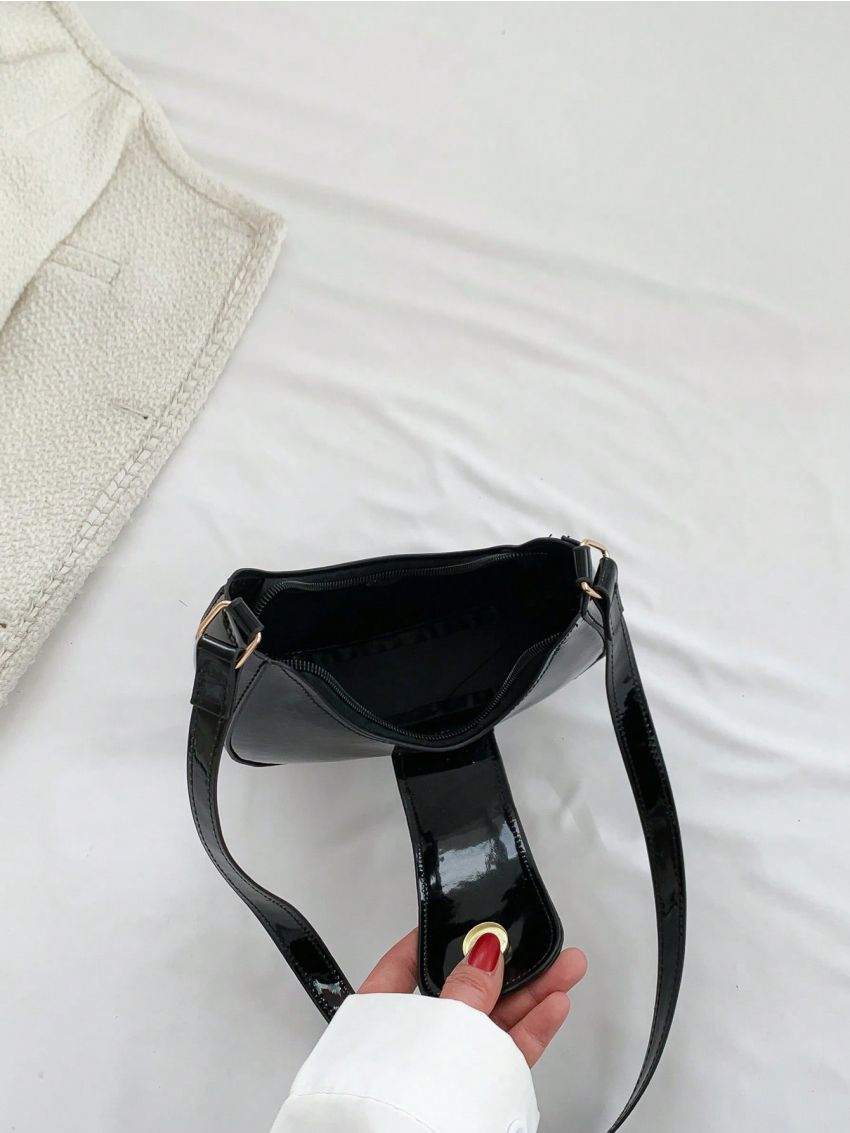 Mini Hobo Bag Solid Color