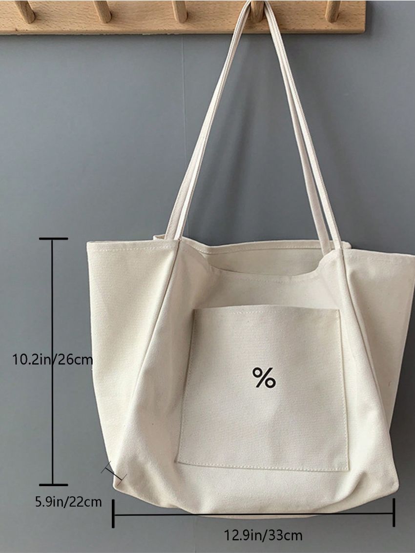 Small Shopper Bag Double Handle Canvas