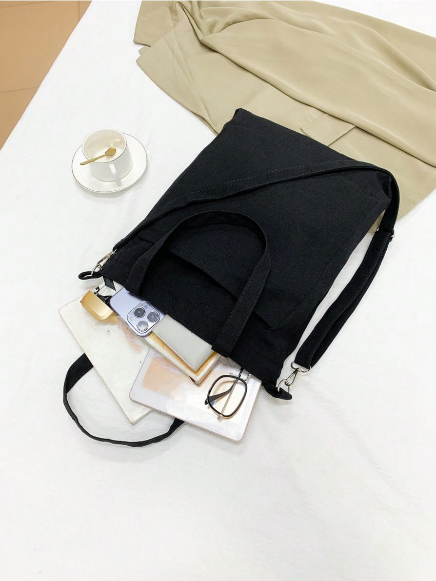 Small Shopper Bag Solid Color