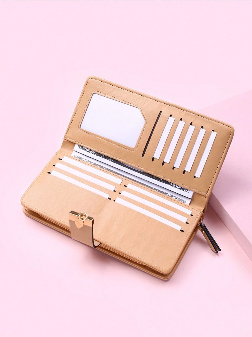 Black Hollow Out Fashion Long Wallet