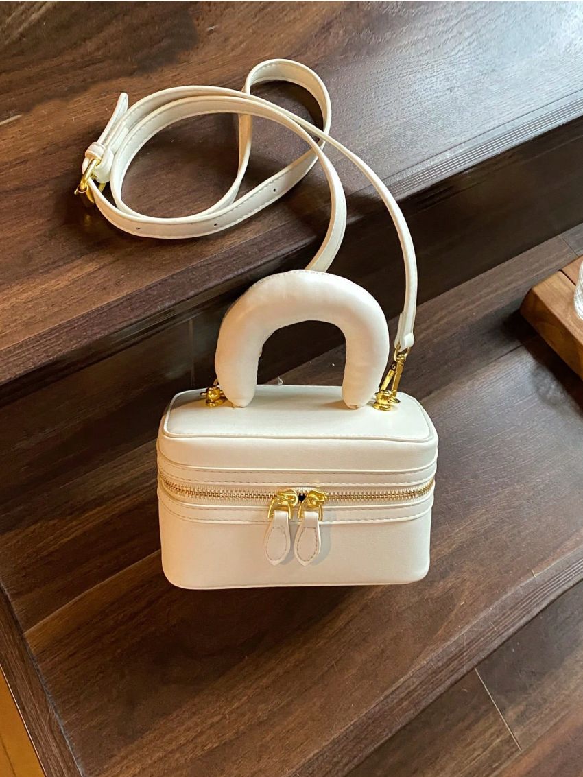 Mini Bucket Bag Solid Color Top Handle