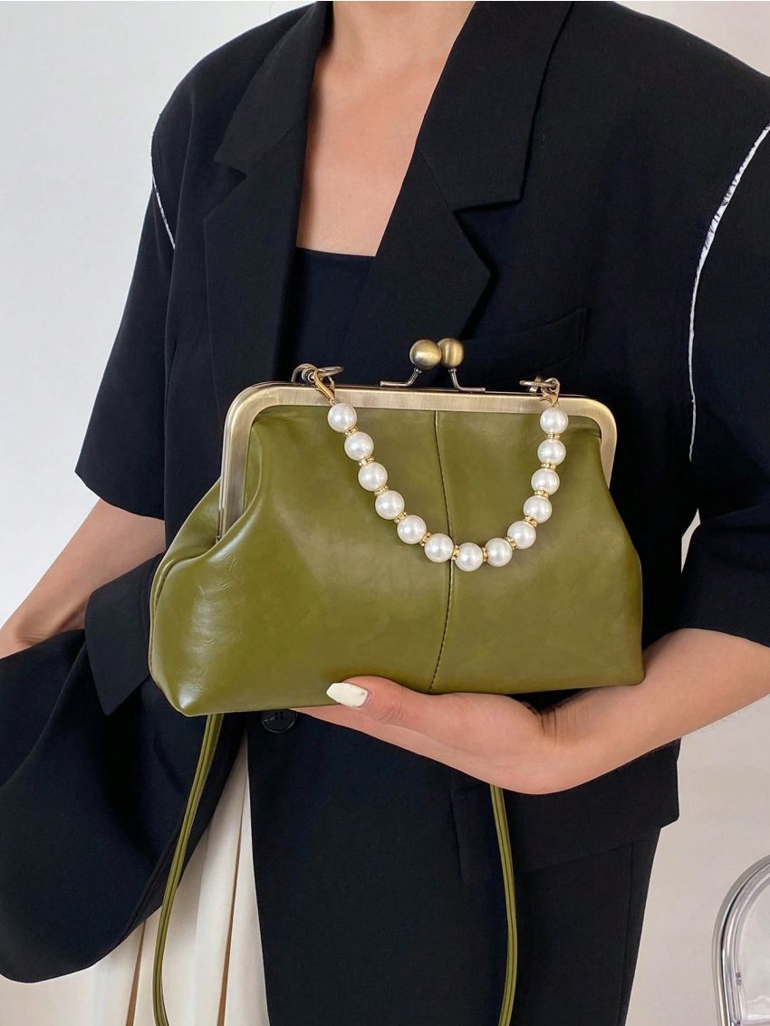 Medium Novelty Bag Faux Pearl Decor For Daily