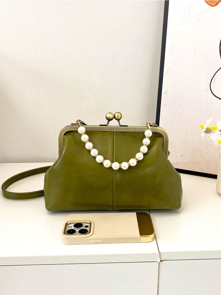 Medium Novelty Bag Faux Pearl Decor For Daily