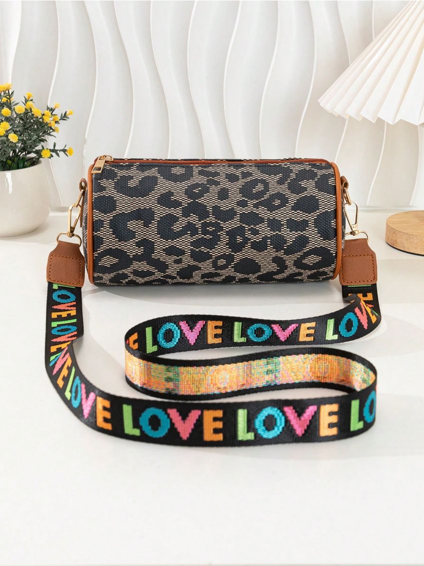 Small Bucket Bag Leopard Print For Daily