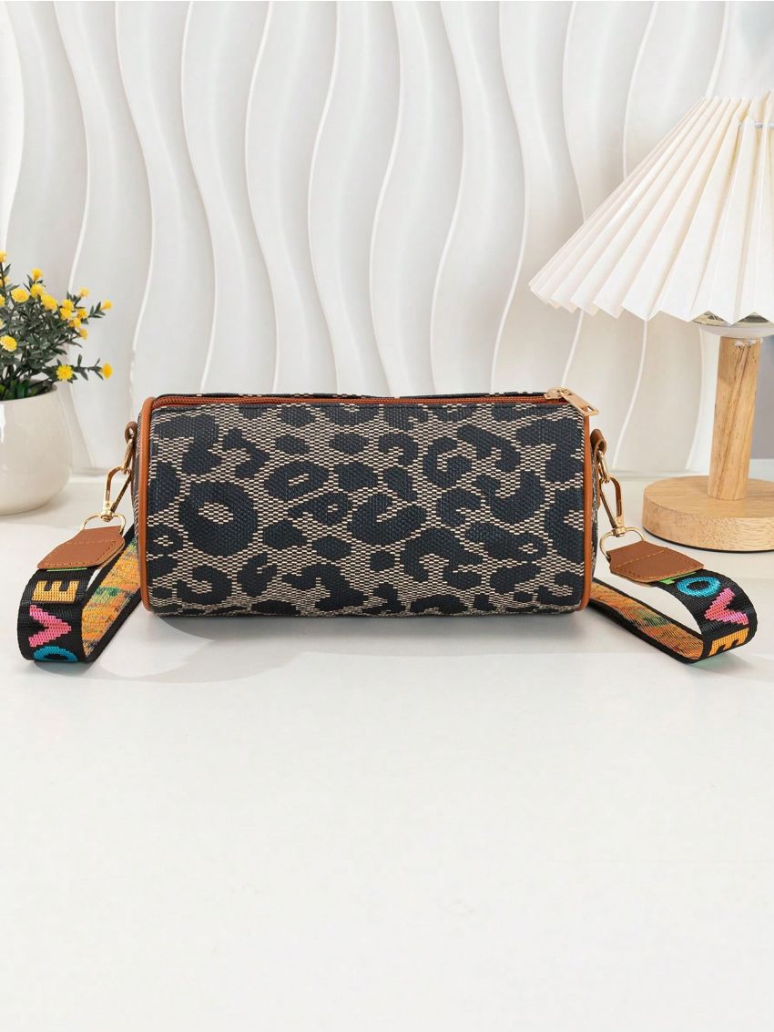 Small Bucket Bag Leopard Print For Daily