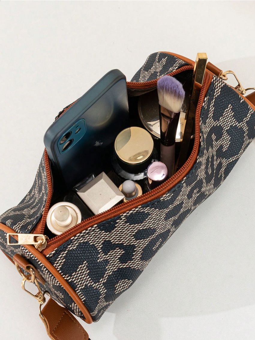 Small Bucket Bag Leopard Print For Daily