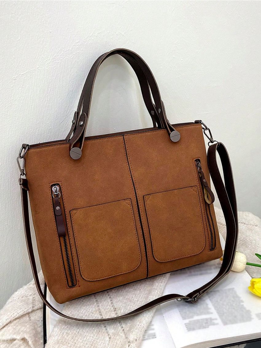 Nylon Square Bag Double Handle Adjustable