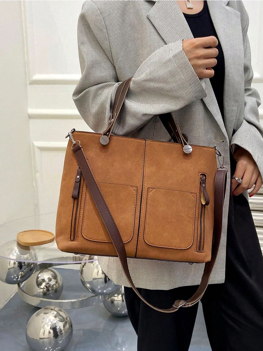 Nylon Square Bag Double Handle Adjustable