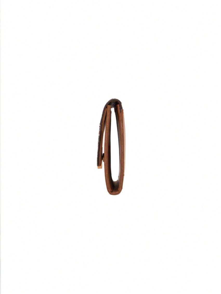 Fold Over Long Wallet Houndstooth Pattern PU