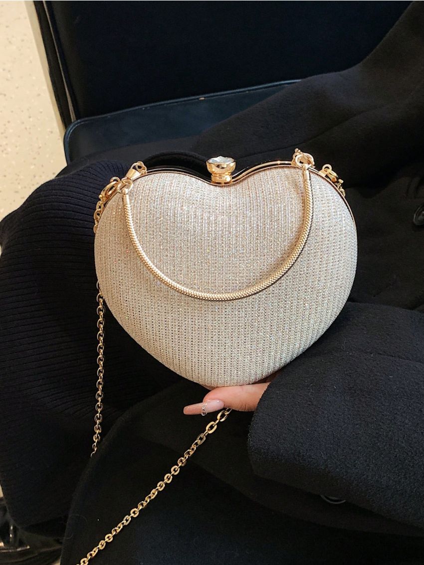 Polyester Box Bag Ring Heart Design