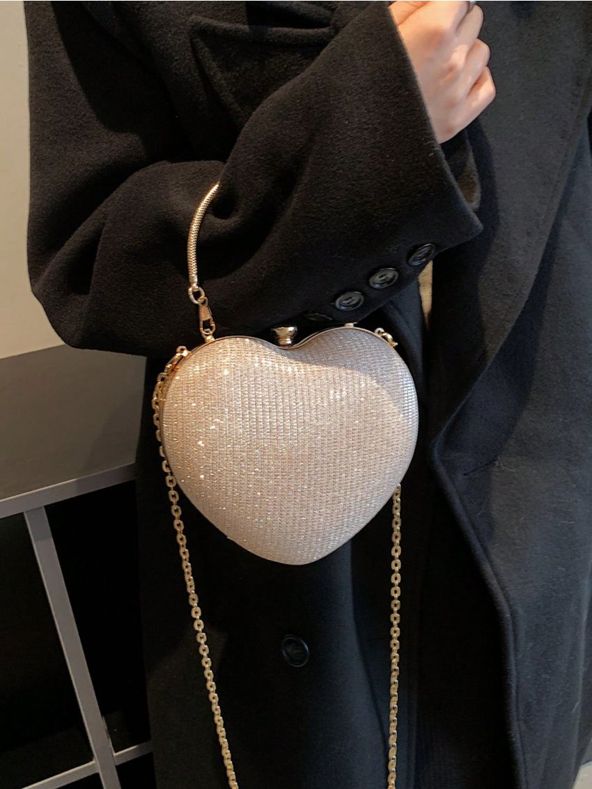 Polyester Box Bag Ring Heart Design