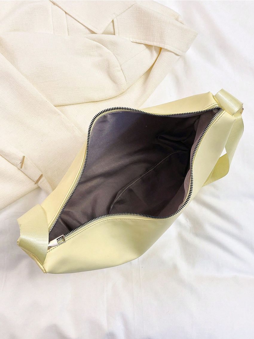 Large Hobo Bag Letter Patched