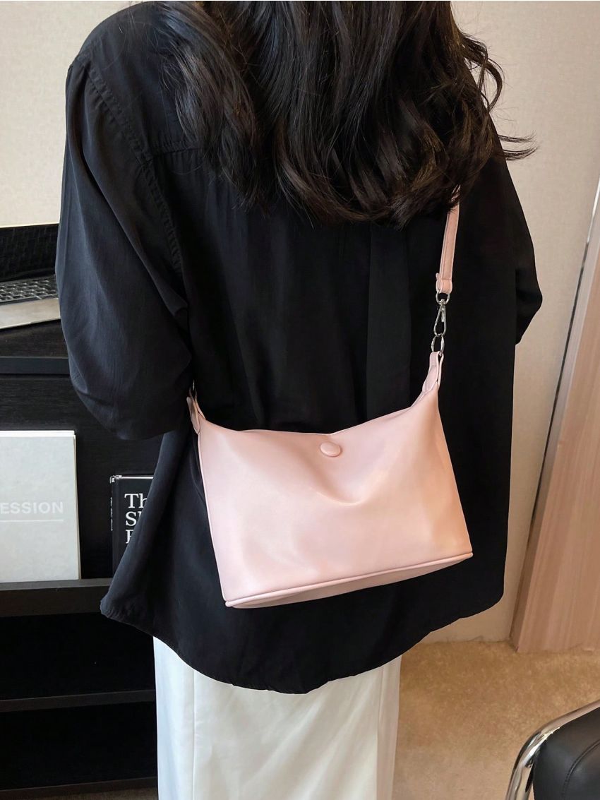 Small Hobo Bag Solid Color