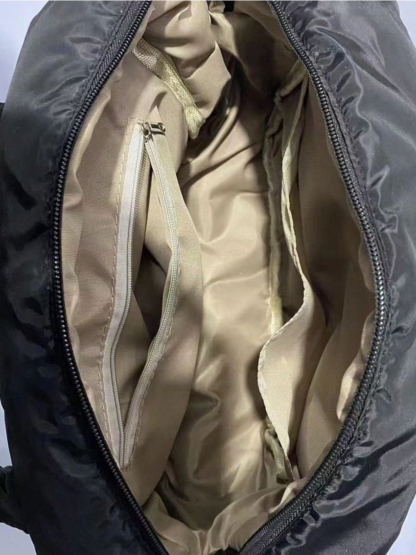 Letter Patch Decor Shoulder Tote Bag