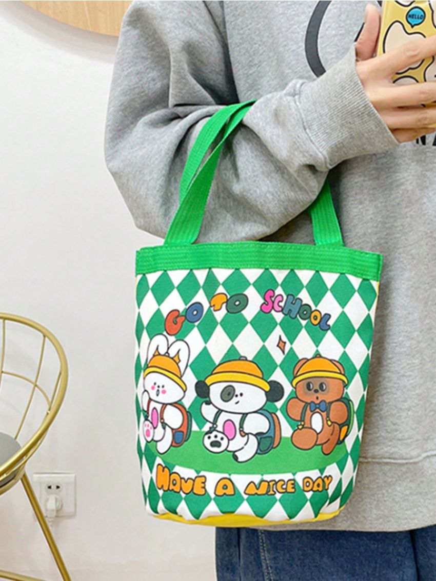 Cartoon Graphic Bucket Bag Cute