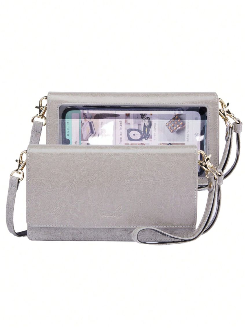 Genuine Leather Women's Wallet With Multiple Card Slots Multifunctional Phone Pouch Bag