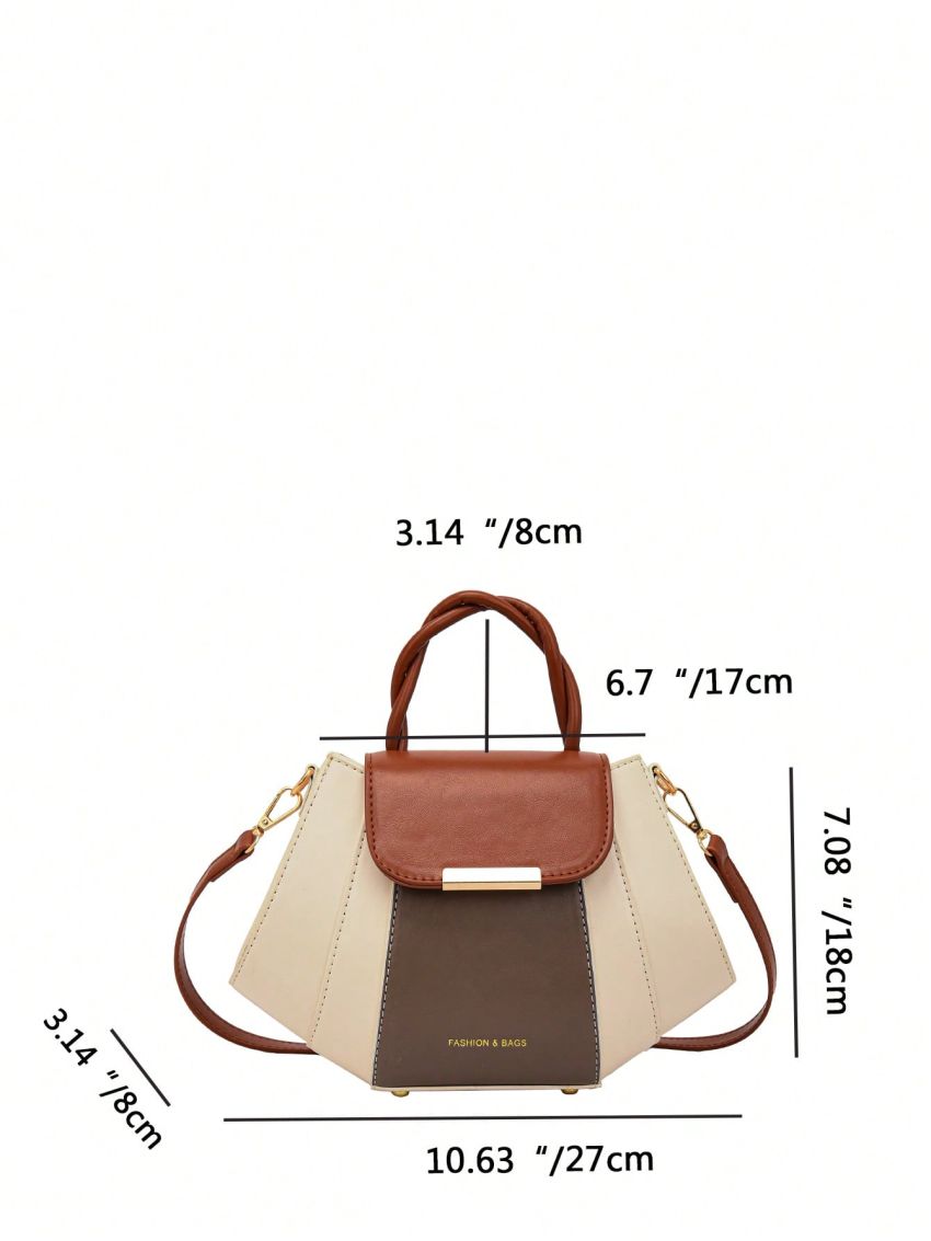 Colorblock Novelty Bag Medium Top Handle