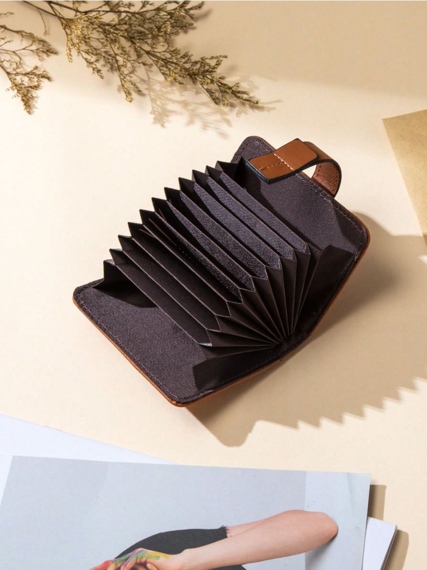 Two Tone Card Holder Fold Over