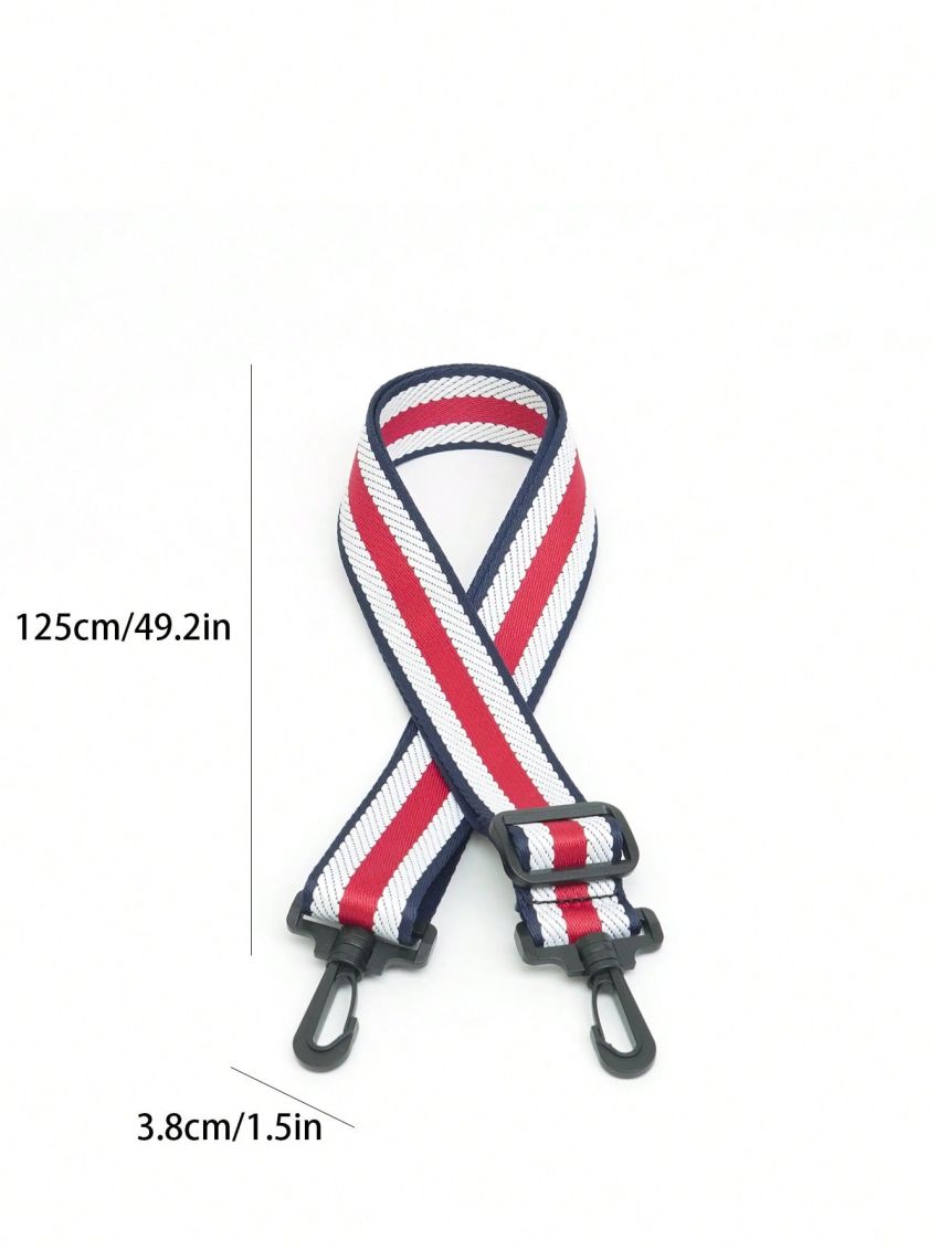 Colorblock Bag Strap Striped Pattern Adjustable