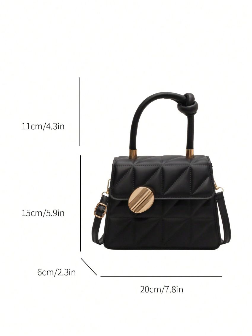 Mini Square Bag Quilted Top Handle