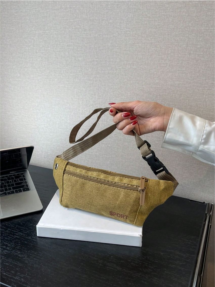 Waist Bag Outdoor Sports Multi-Functional Male Waist Bag Durable Bag Solid Color Bag For Men & Women Aesthetic