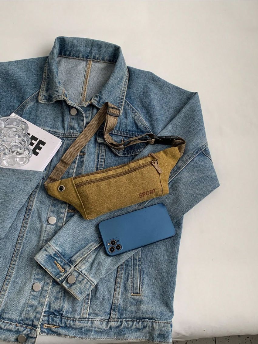 Waist Bag Outdoor Sports Multi-Functional Male Waist Bag Durable Bag Solid Color Bag For Men & Women Aesthetic