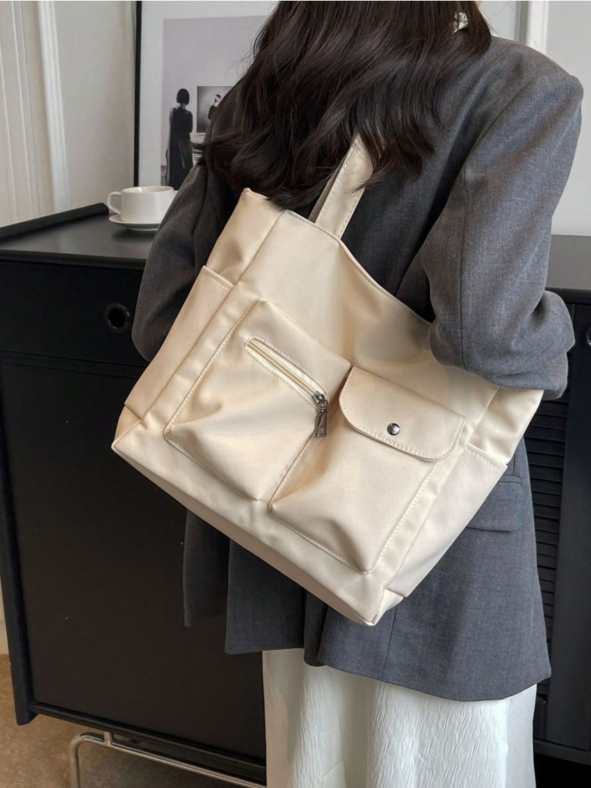 Multi-Pocket Shopper Bag Nylon