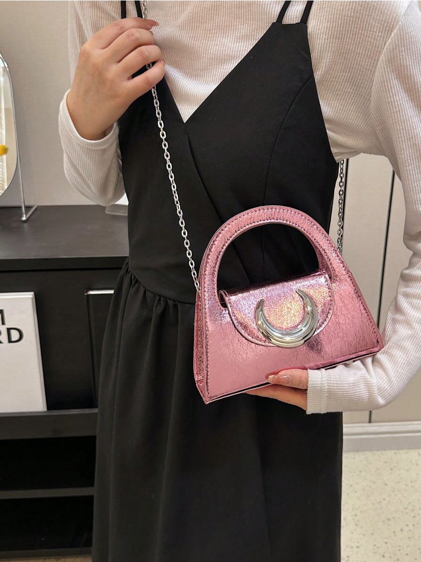 Small Baguette Bag Metallic Funky