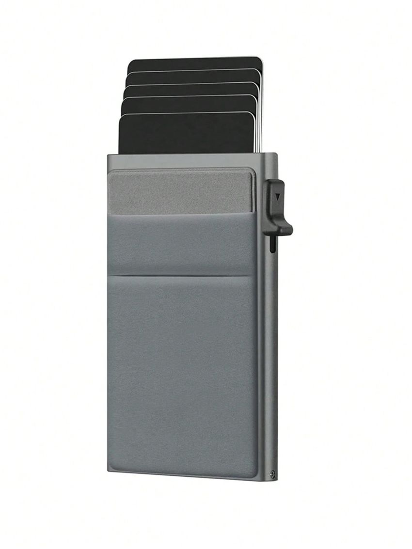 Minimalist Pop Out Card Holder Hardshell RFID Blocking Card Slot