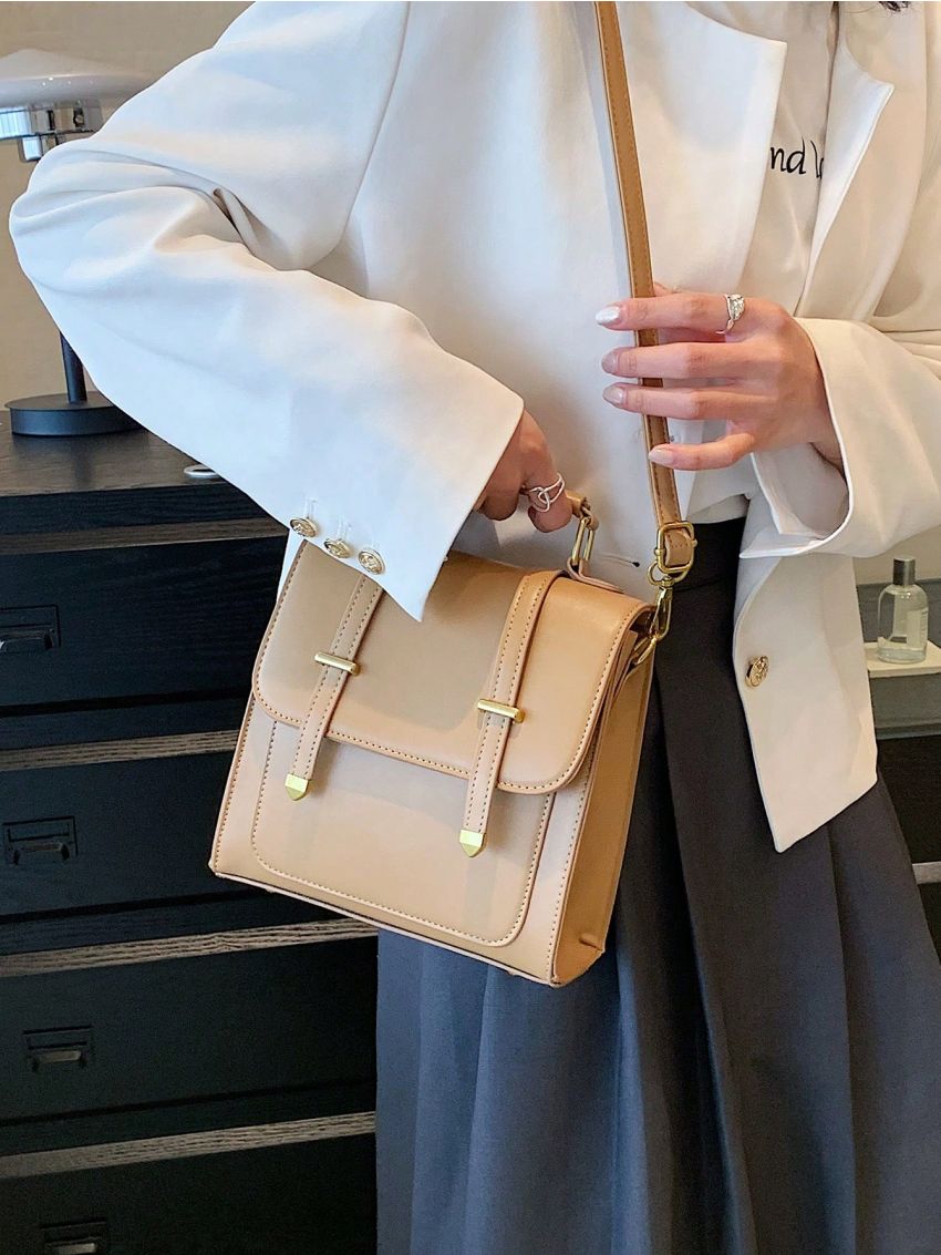 Minimalist Flap Backpack Mini Khaki