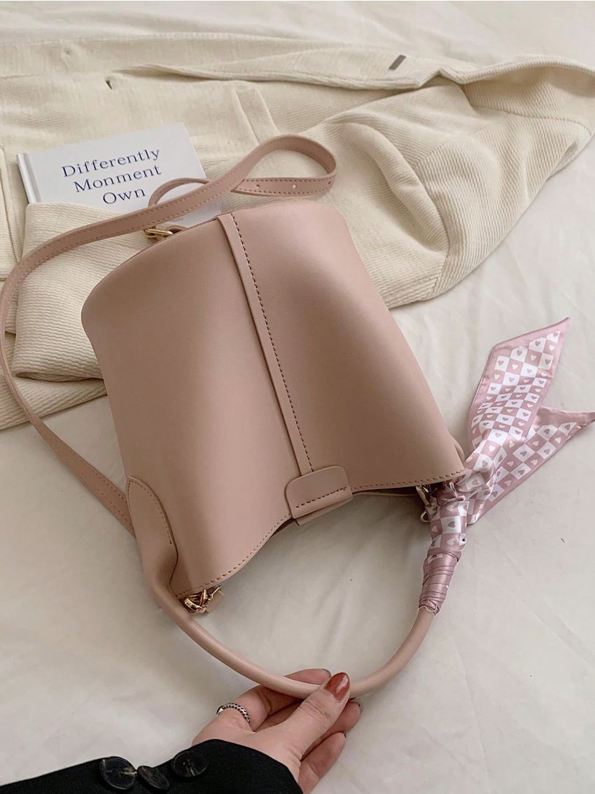 Twilly Scarf Decor Bucket Bag Mini Top Handle