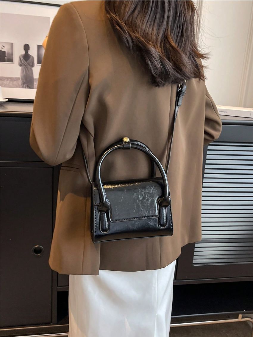 Minimalist Square Bag Mini Black