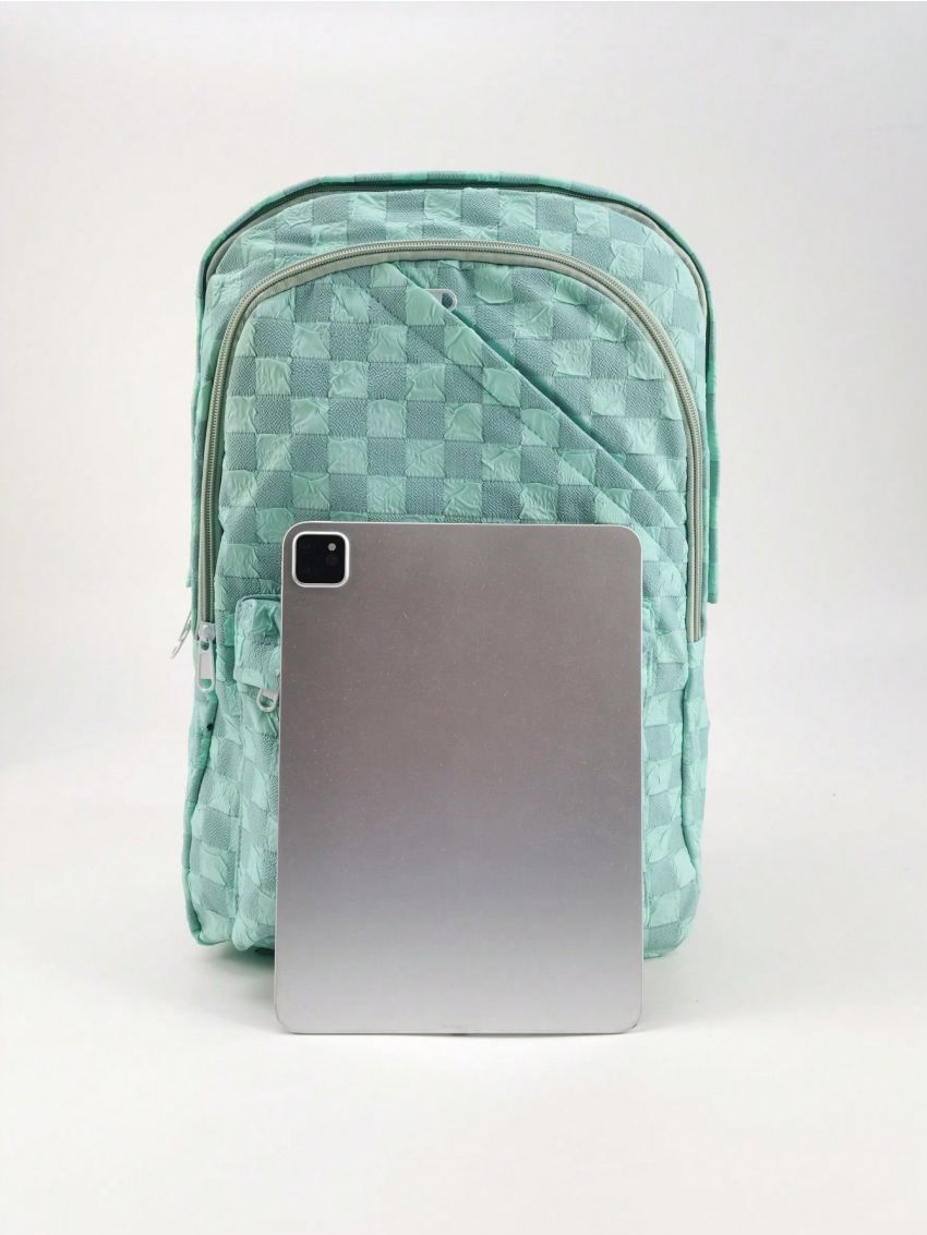 Medium Classic Backpack Letter Patch Decor