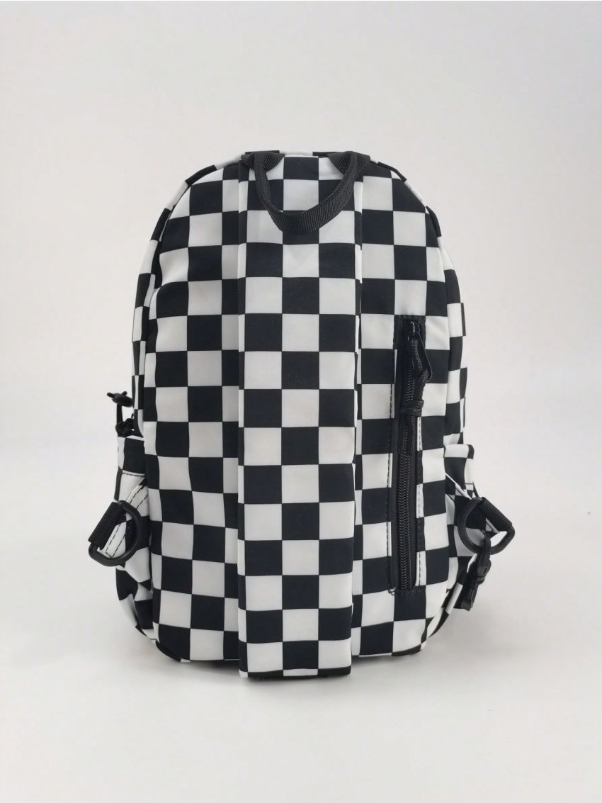 Mini Sling Bag Plaid Pattern