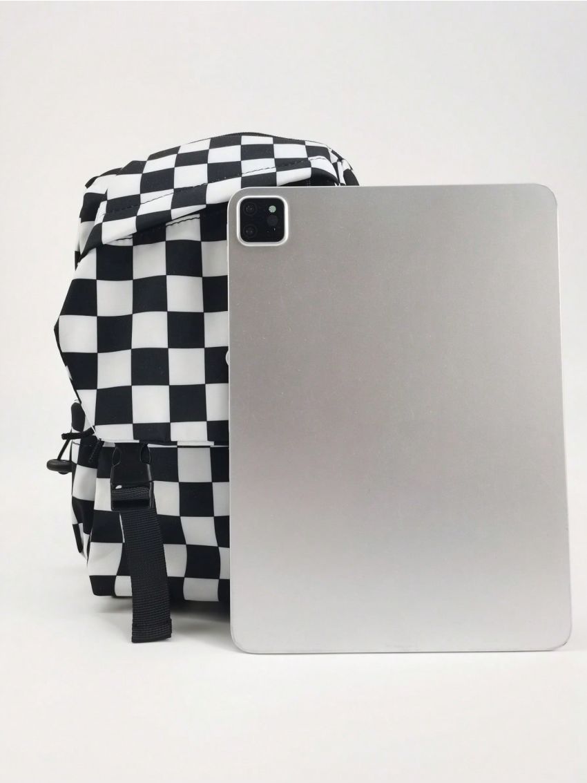 Mini Sling Bag Plaid Pattern