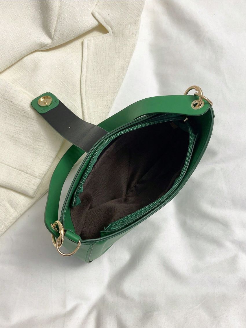 Minimalist Hobo Bag Small Green