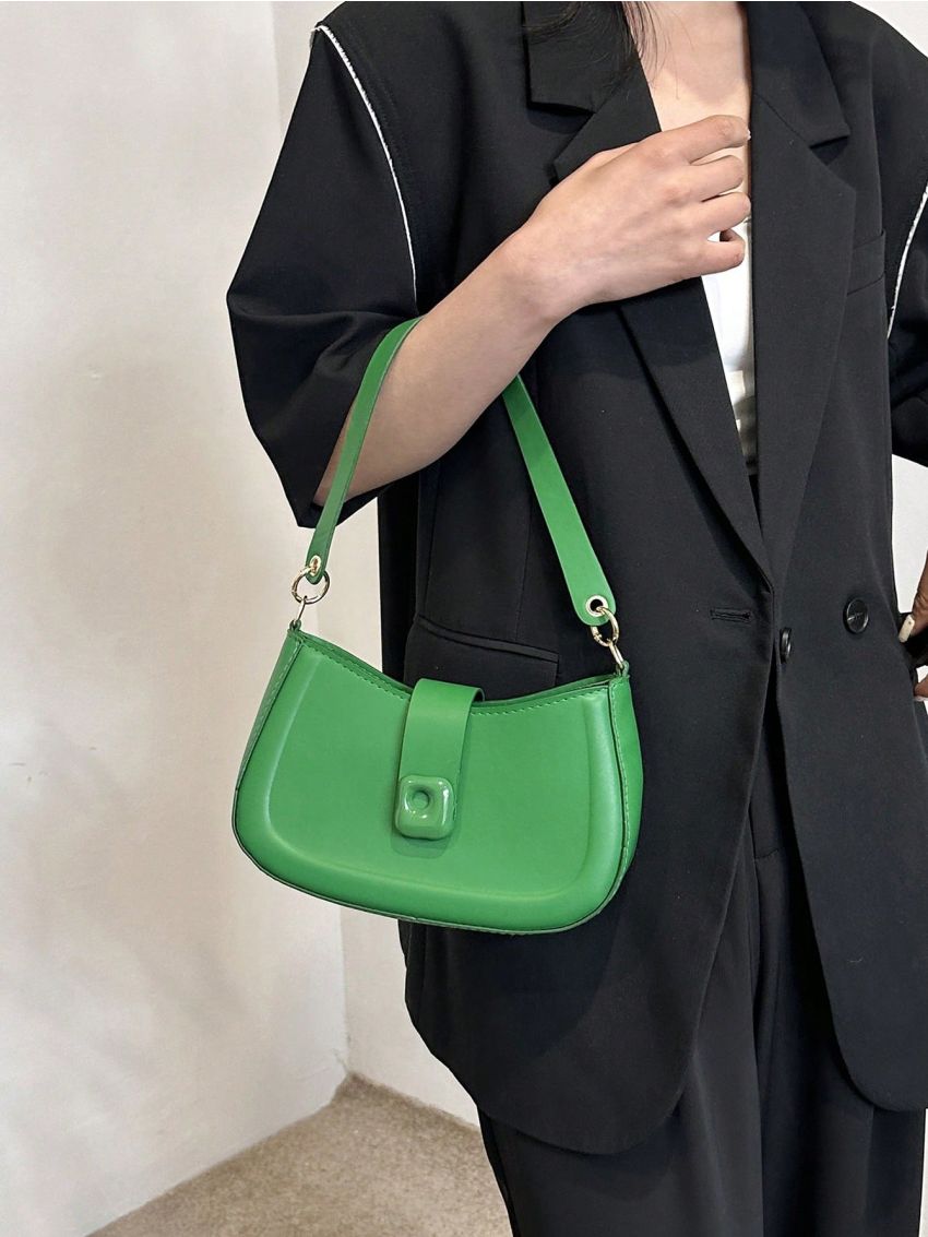 Minimalist Hobo Bag Small Green