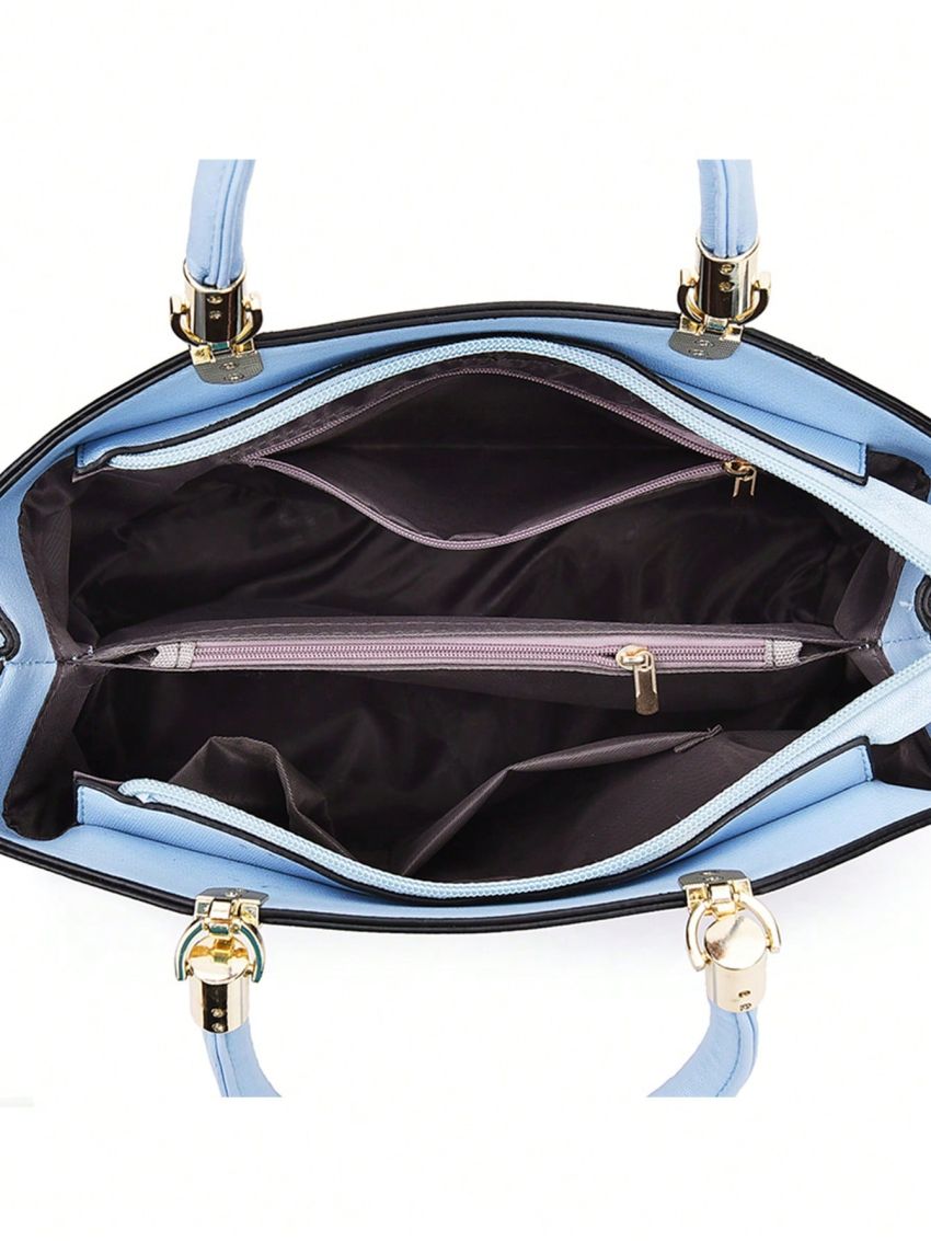 Flower Graphic Square Bag Medium Double Handle