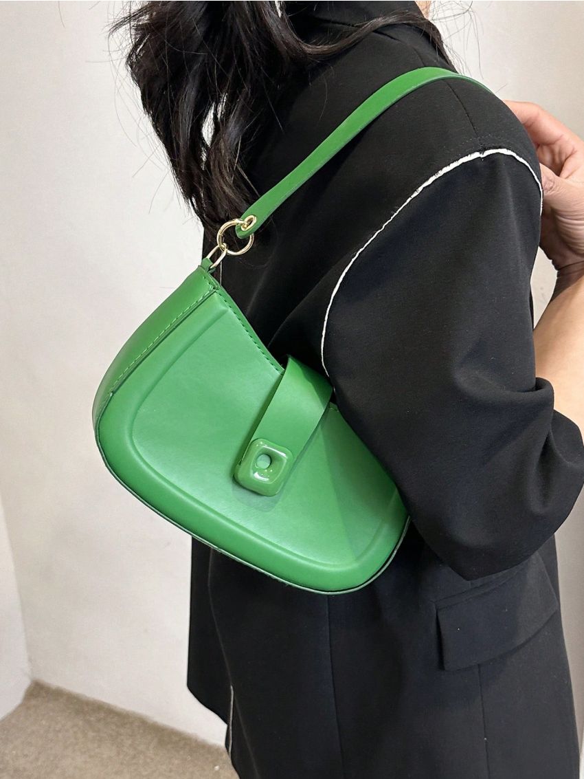 Minimalist Hobo Bag Small Green