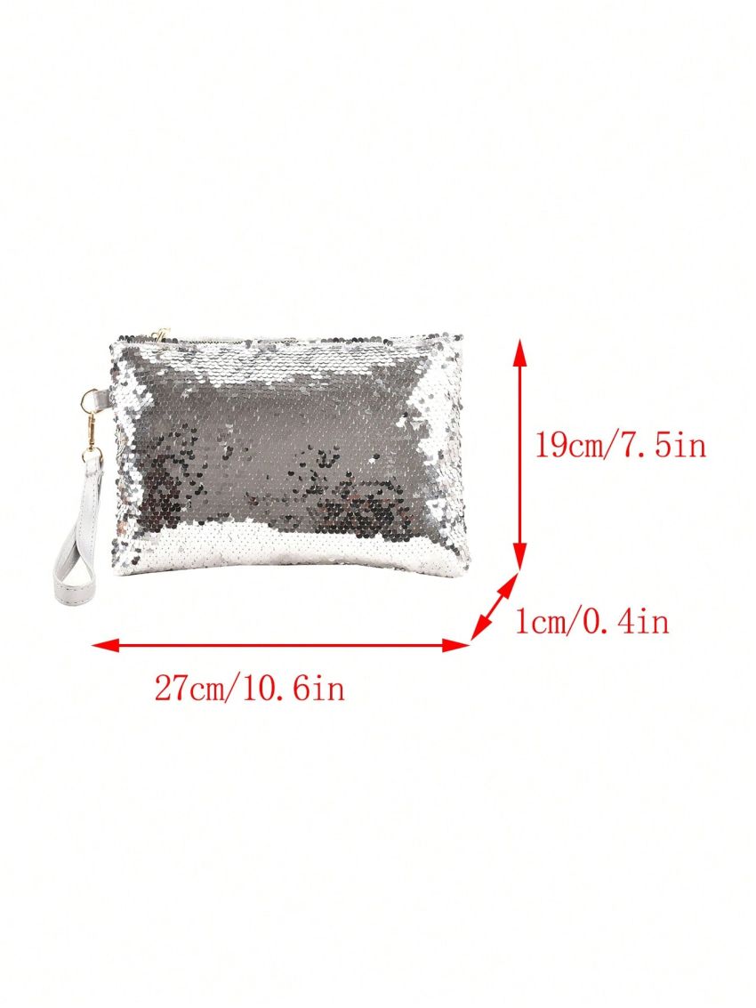 Medium Square Bag Sequin Decor Glamorous