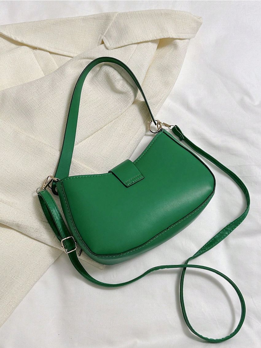 Small Hobo Bag Solid Color Fashion Style