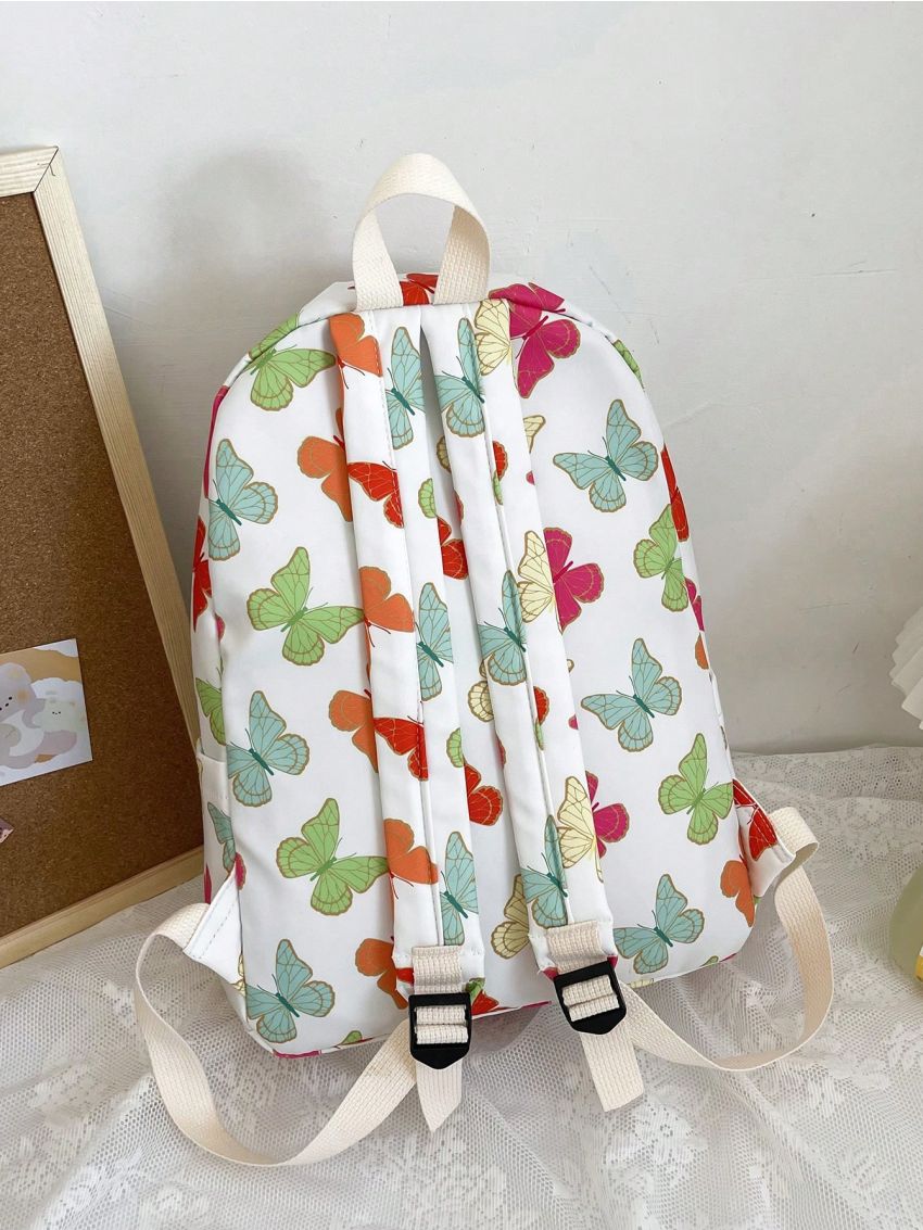 Medium Classic Backpack Butterfly Print