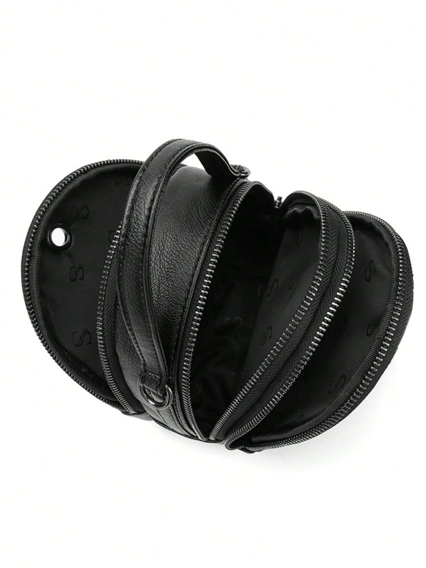 Mini Satchel Bag Quilted Metal Decor Top Handle