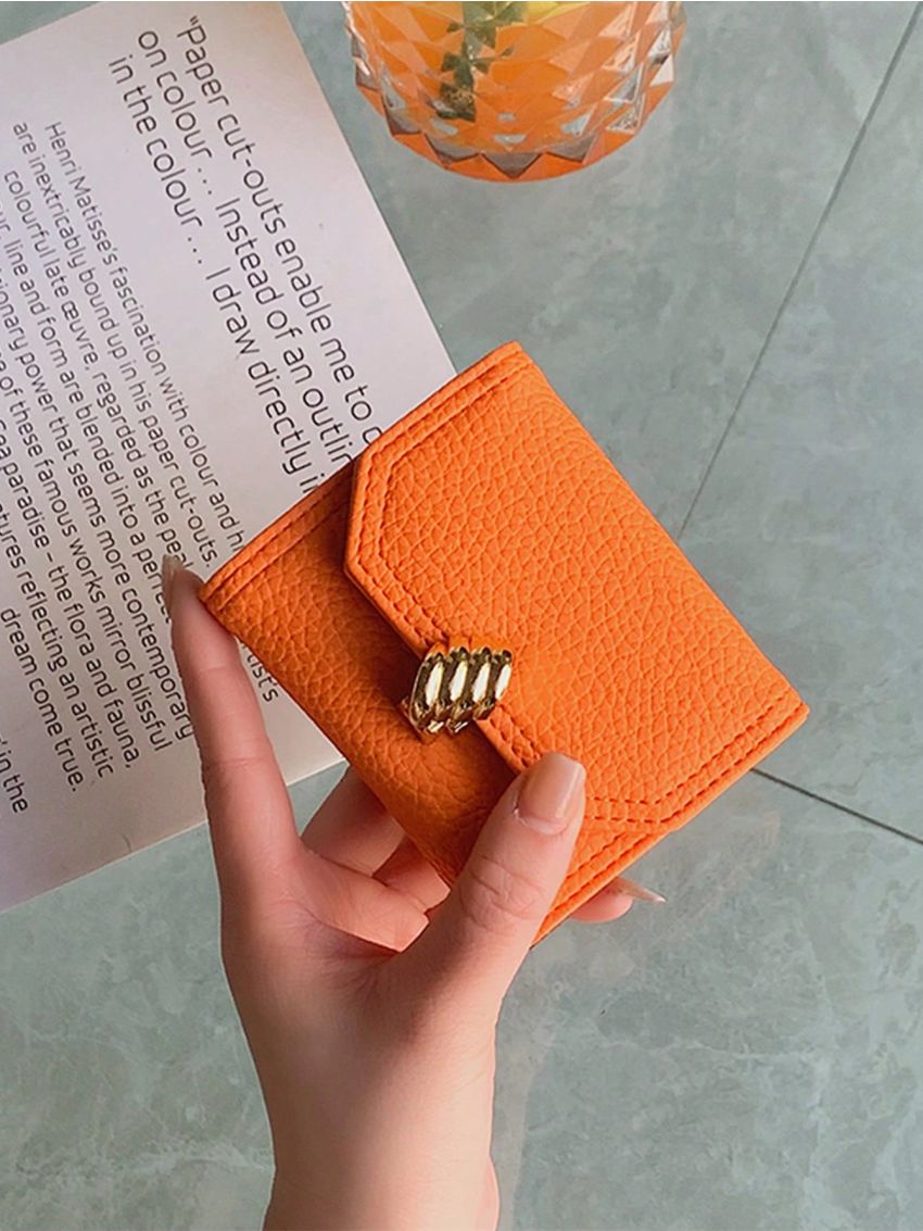 Solid Color Card Holder Metal Decor