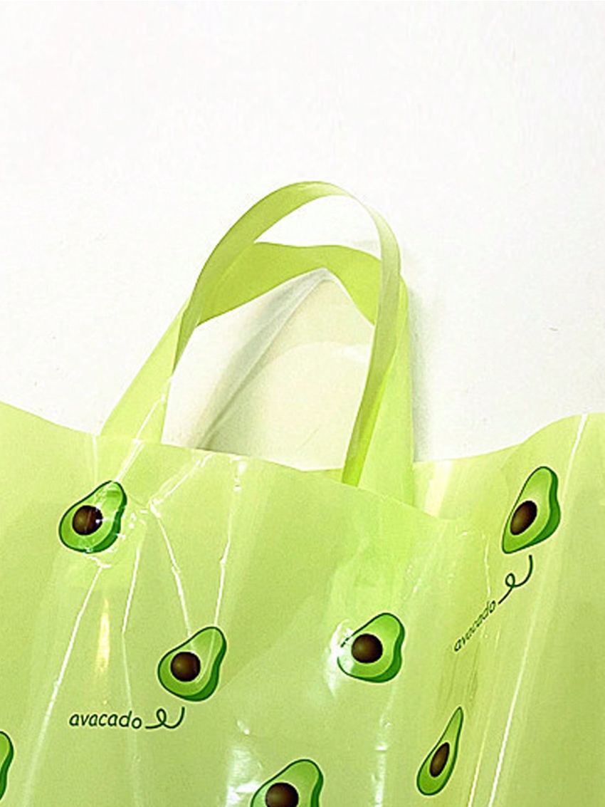 Large Capacity Tote Bag Avocado Double Handle